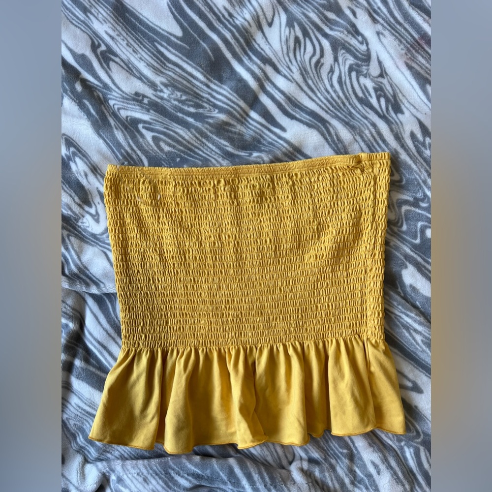Yellow tube top